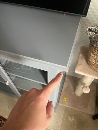 Aparador Consola Vitrina Ikea Liatorp Gris