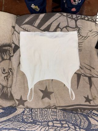 Top corto H&M blanco Talla XS