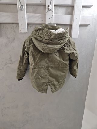 Giacca bambino verde con cappuccio