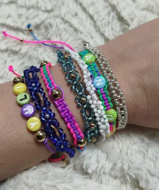 Pulseras personalizadas con letras