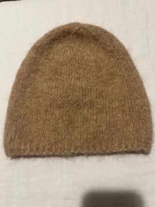 Gorro Zara Beige/Marrón Lana