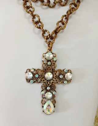 Parure con croci gioiello stile retrò