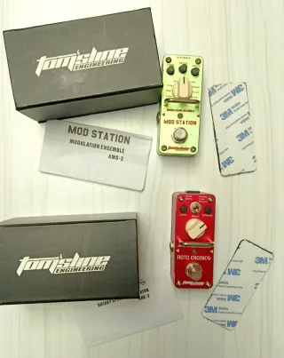 Pedales guitarra Aroma Tomsline. Mod Station y Rot