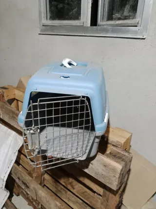 Transportín Perro/Gato Azul y Gris