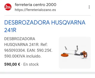 Desbrozadora Husqvarna 241R,último precio