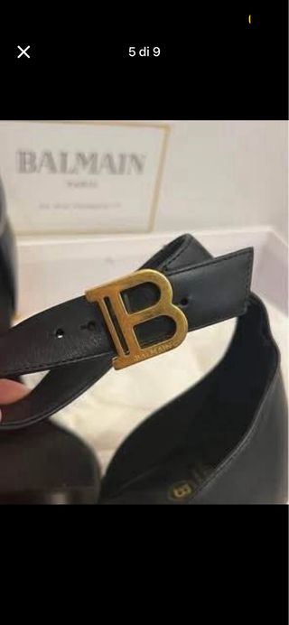 Sandali Balmain Neri/Oro