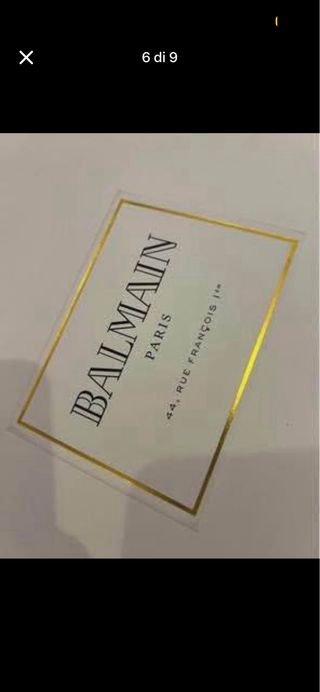 Sandali Balmain Neri/Oro