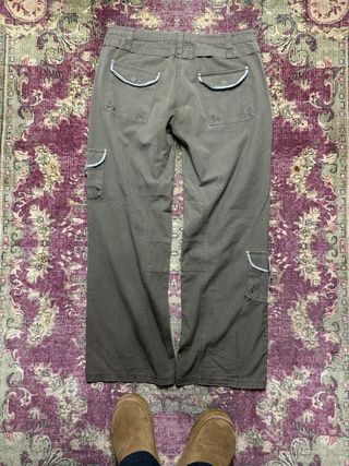 Pantalón baggy cargo verde/marrón