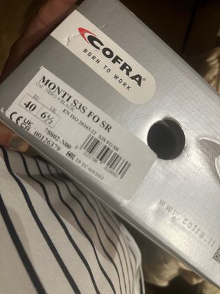 Zapato de seguridad Cofra negro/verde