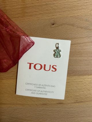 Colgante Oso Tous Plata y esmaltado en azul