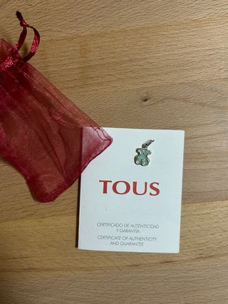 Colgante Oso Tous Plata y esmaltado en azul