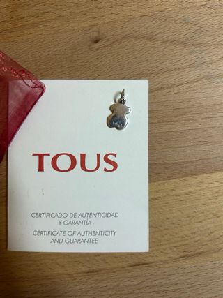 Colgante Oso Tous Plata y esmaltado en azul