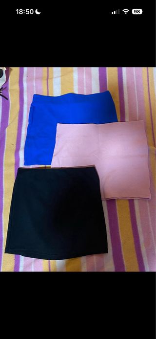 Pack 3 Faldas Cortas Talla Única