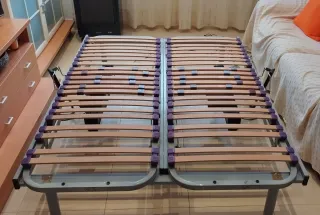 Somier articulado madera y metal 2 zonas