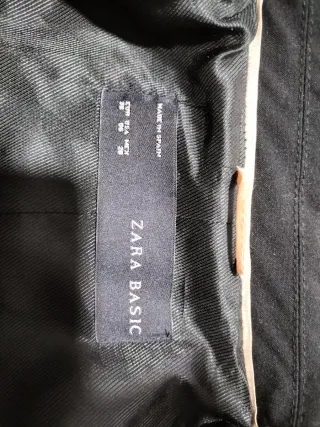 Traje Zara Negro Chaqueta y Pantalón