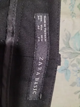 Traje Zara Negro Chaqueta y Pantalón
