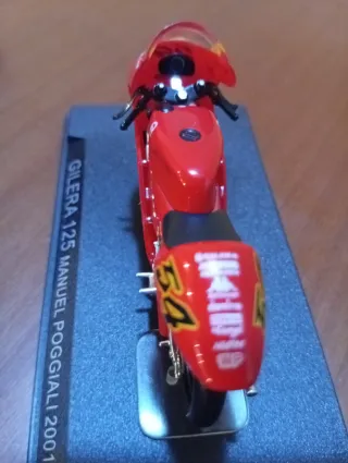 Modellino Gilera 125 Manuel Poggi 2001