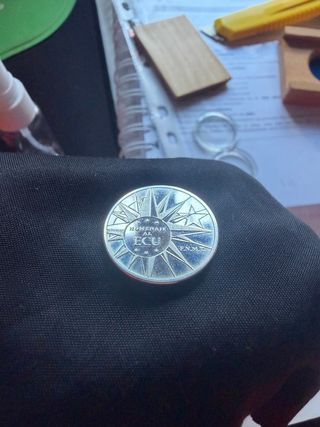 Moneda Plata Homenaje al ECU 1989 por la FNMT