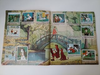 Álbum de cromos Disney Aladdin y 101 Dálmatas