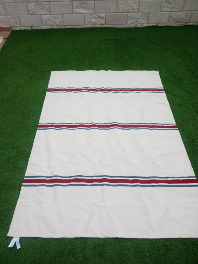 Alfombra Zara Home Lana Algodón Rayas