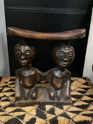 Figura Arte Africano Pareja Tallada