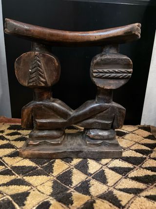 Figura Arte Africano Pareja Tallada