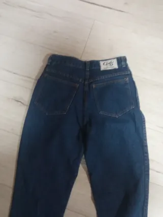 Pantalón vaquero vintage azul