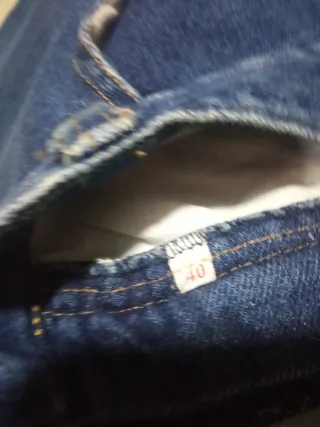 Pantalón vaquero vintage azul