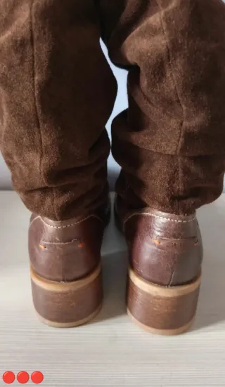 Stivali SUS Pelle e Camoscio Marrone