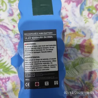 Base de carga y batería robot aspirador iRobot