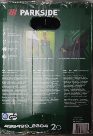 Triturador Parkside 2400w - novo