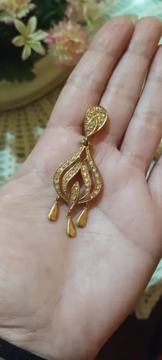 Pendientes Plata Ley Chapado Oro