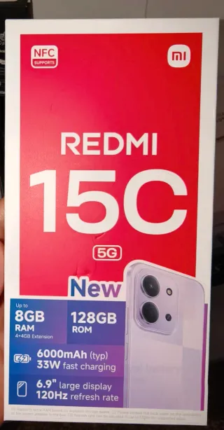 Xiaomi Redmi 15C 5G Negro/Gris