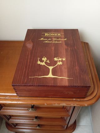 Cassetta di legno - grappa Roner Gewürztraminer