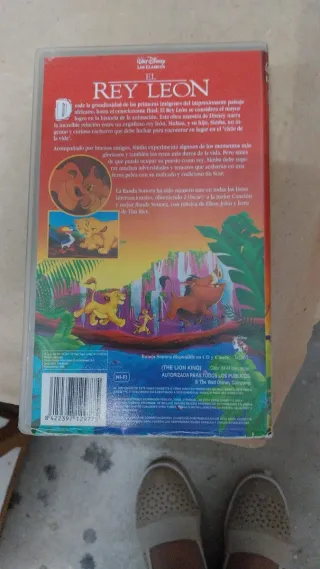 VHS El Rey León - Disney Clásicos
