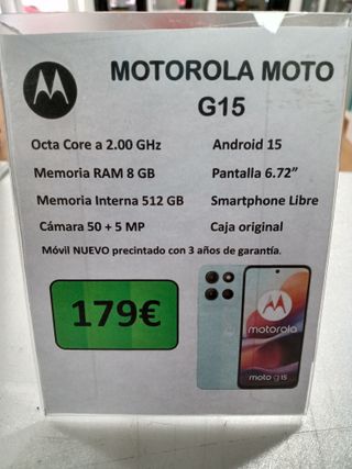 Motorola Moto G15 512GB Nuovo