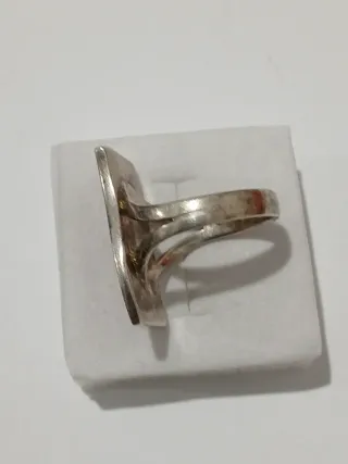 Anel de Prata Portuguesa 925,Vintage com pedra