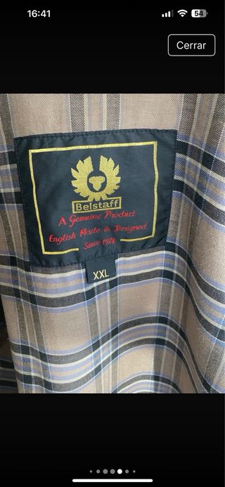 Chaqueta Belstaff marron Talla XXL