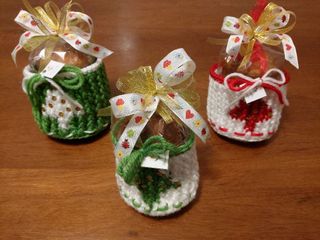 Cestino natalizio fatto a mano + mini panettone