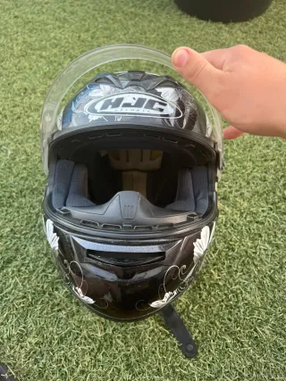 Casco Moto HJC Negro con Funda