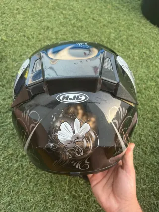 Casco Moto HJC Negro con Funda