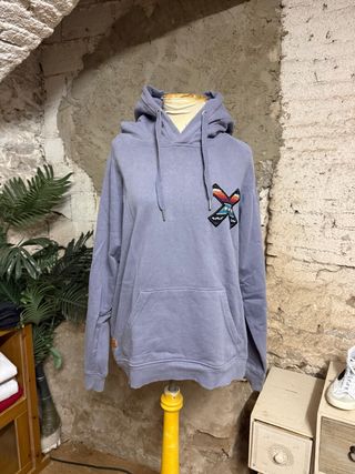 Sudadera Blue Banana Lila con Logo