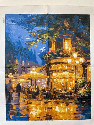 Quadro Paint by Numbers Caffè Notturno