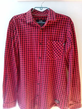 Camisa a cuadros roja y negra Jack & Jones