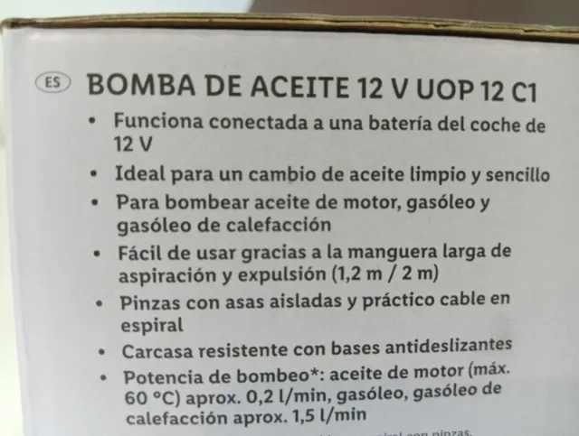 Bomba Aceite Ultimate Speed 12V