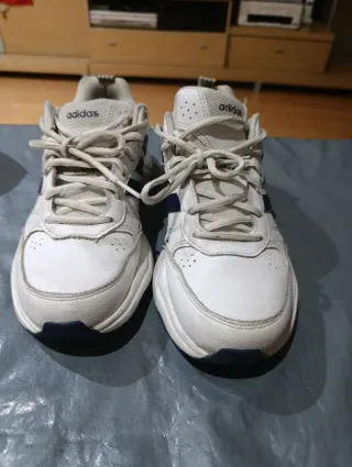 Zapatillas Adidas Hombre Blancas y Azules