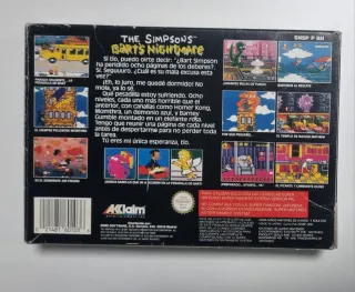 🇪🇸 Simpsons Bart's Nightmare Super Nintendo snes