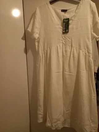 Vestido blanco Linen talla L