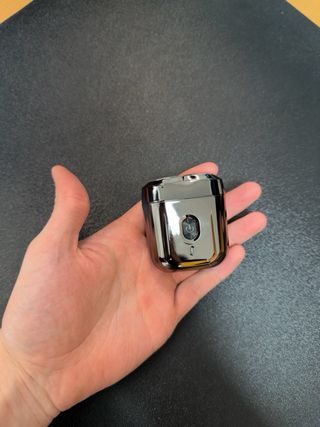 Máquina de afeitar eléctrica portátil metálica