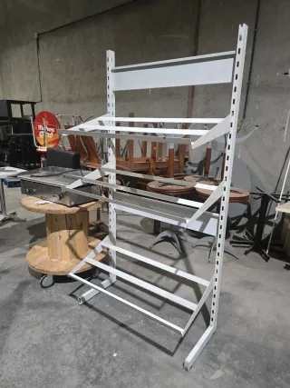 Estantería Frutera Panadera Metálica Blanca